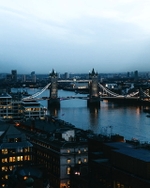 The London Tower Bridge in the evening
