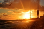 A sunrise at Brighton's beaches