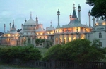 The Royal Pavilion at dusk